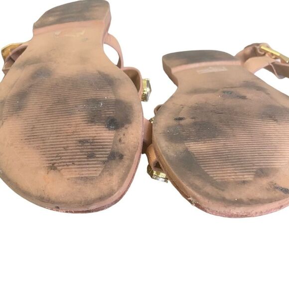 Report Signature Zoran Tan Rhinestone Sandals, ankle buckle closure - Picture 8 of 8